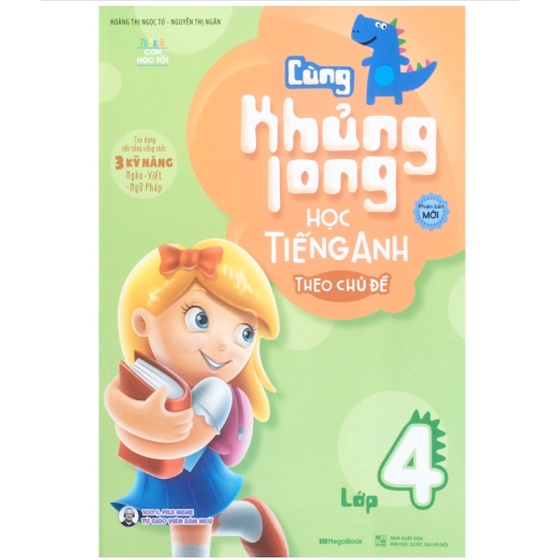 Sách - Cùng khủng long học Tiếng Anh theo chủ đề lớp 4
