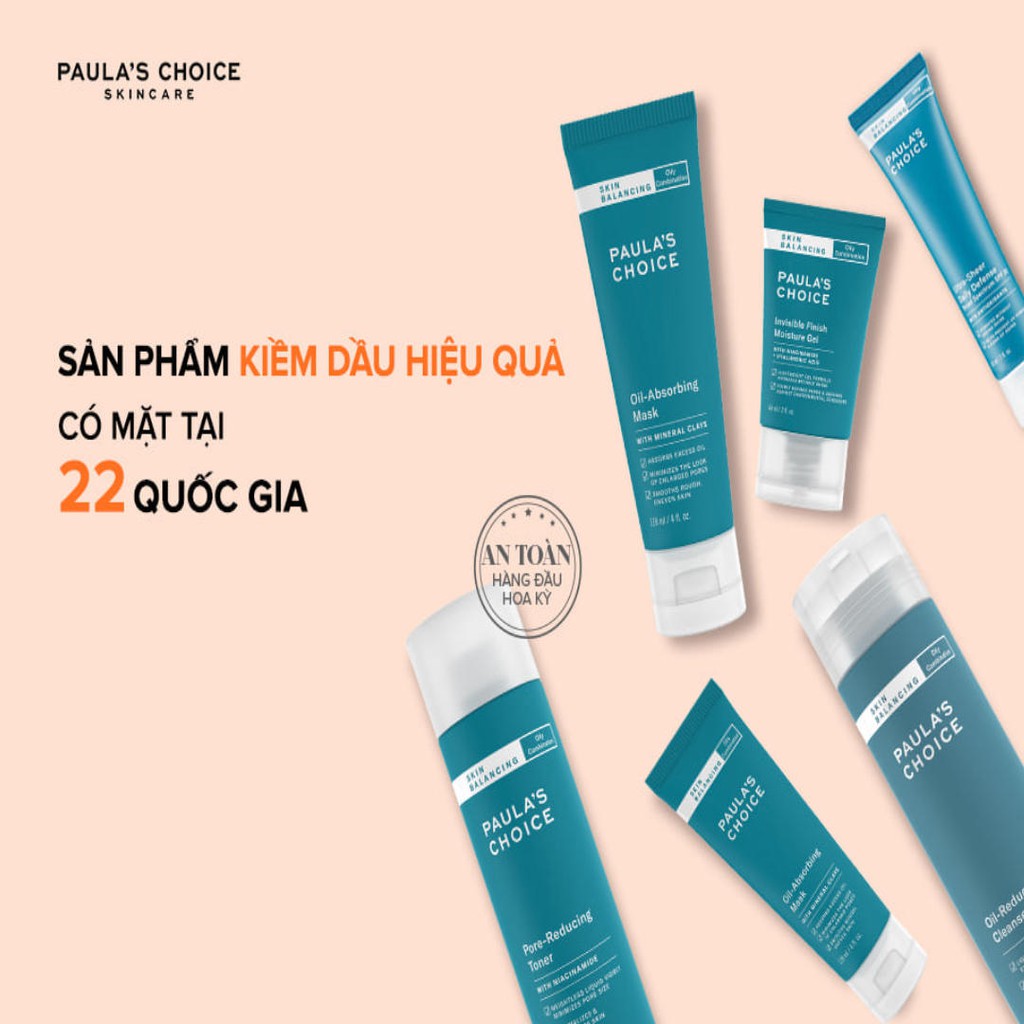 [PAULA'S CHOICE] Kem Chống Nắng Hóa Học Cho Da Dầu Mụn Skin Balancing Ultra - Sheer Daily Defence SPF 30 60ml (Mã 1560)