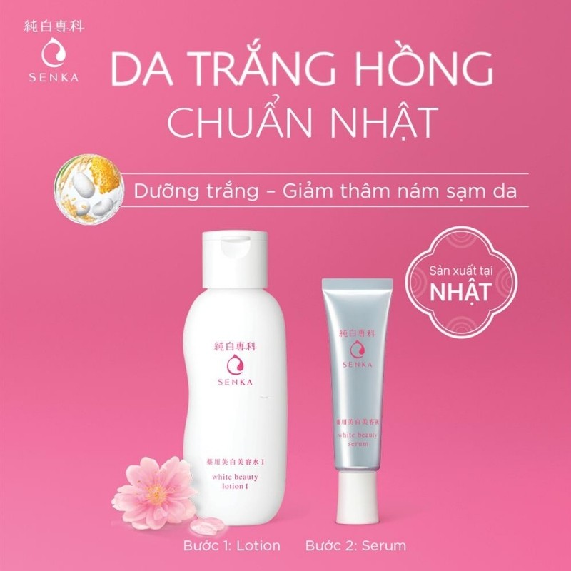 Nước dưỡng làm mềm trắng da SENKA White Beauty Lotion I 200ml