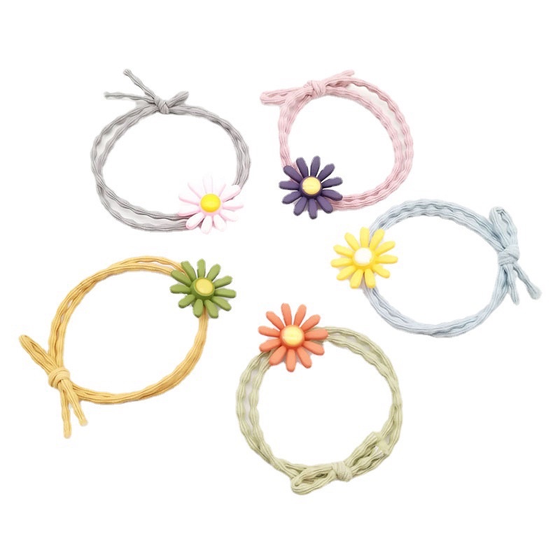 Dây Buộc Tóc Hoa Cúc Nhiều Màu Sắc Hottrend