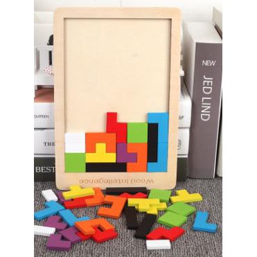 Bộ Tetris Gỗ Cao Cấp - Xếp Hình Thông Minh (1034XHTT)