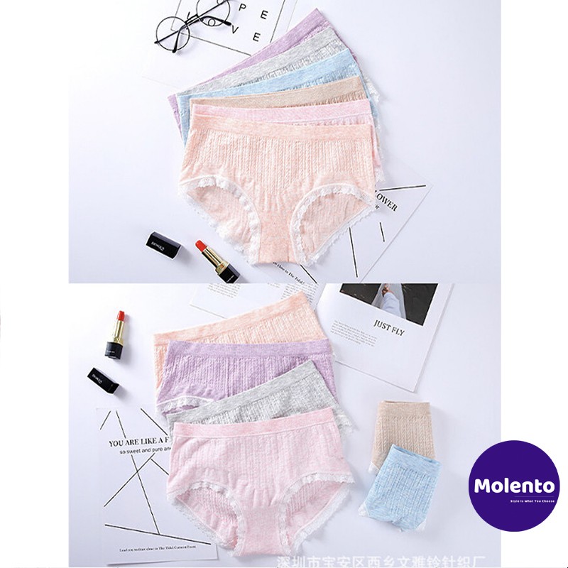 [NHAP MA MOLEKM77 GIAM GIA 50% TOI DA 5K CHO DON 500K] Quần lót cotton nữ Muji quần xì nữ chiếc mềm mại, thấm hút | BigBuy360 - bigbuy360.vn