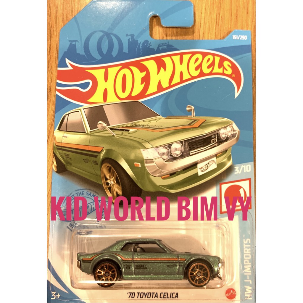 Xe mô hình Hot Wheels basic '70 Toyota Celica GTB03.