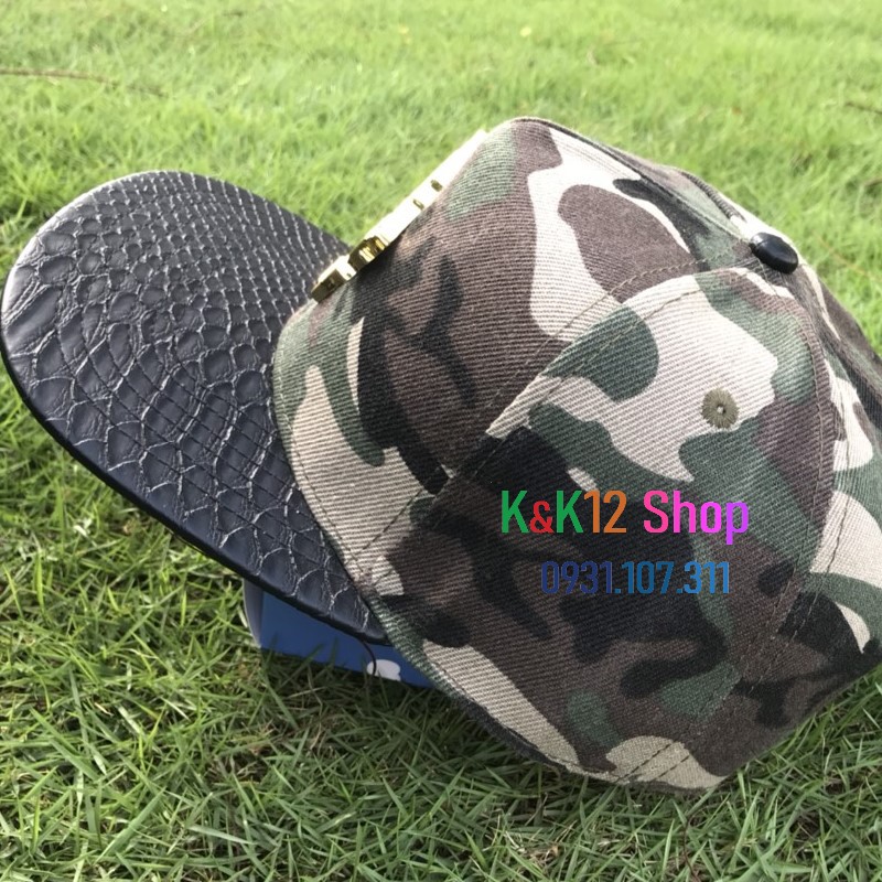 [ Độc quyền] Mũ HIPHOP bản ngụy trang, logo siêu ngầu, thời trang trẻ, thời trang hiện đại phù hợp cho Nam và Nữ