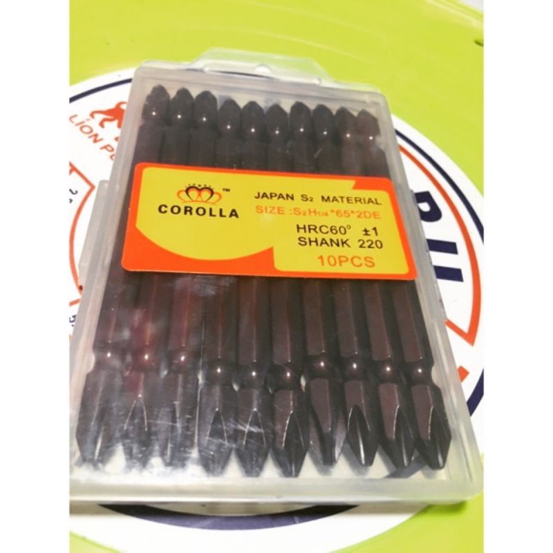 Đầu vít nam châm, mũi vít có từ Siêu Cứng 2 đầu 4 cạnh bake Corolla loại dài 10cm - đầu bắn vít sao Bách Hóa Việt Hường