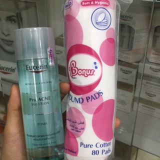 MUA 1 TẶNG 1 NƯỚC HOA HỒNG EUCERIN PRO ACNE TONER TẶNG BÔNG 1 TẨY TRANG 80 MIẾNG THÁI