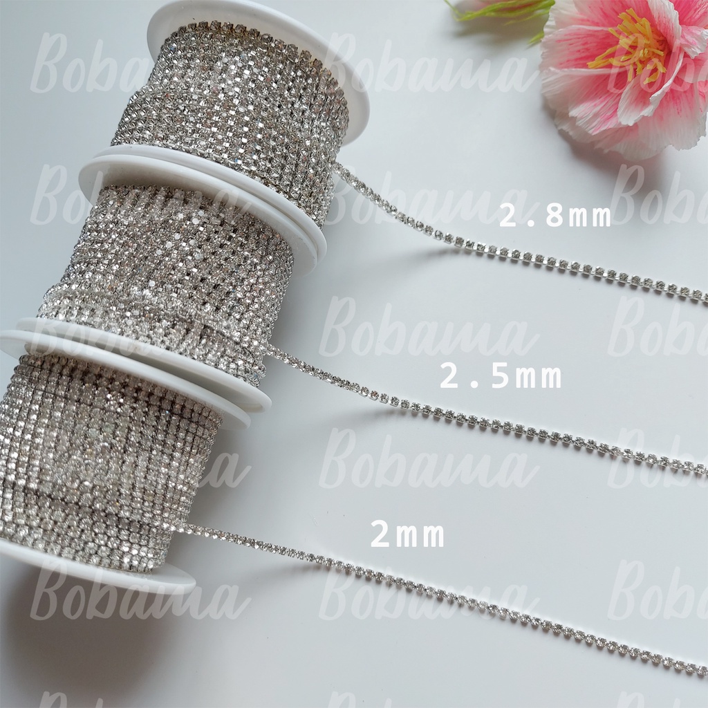 Rhinestone Dây hạt xoàn đính đá trang trí handmade