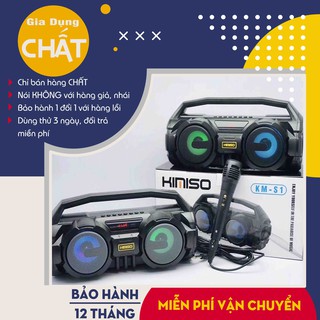 Loa Bluetooth Karaoke Xách Tay💝FREESHIP💝 KM-S1 Tặng Micro Cực CHất