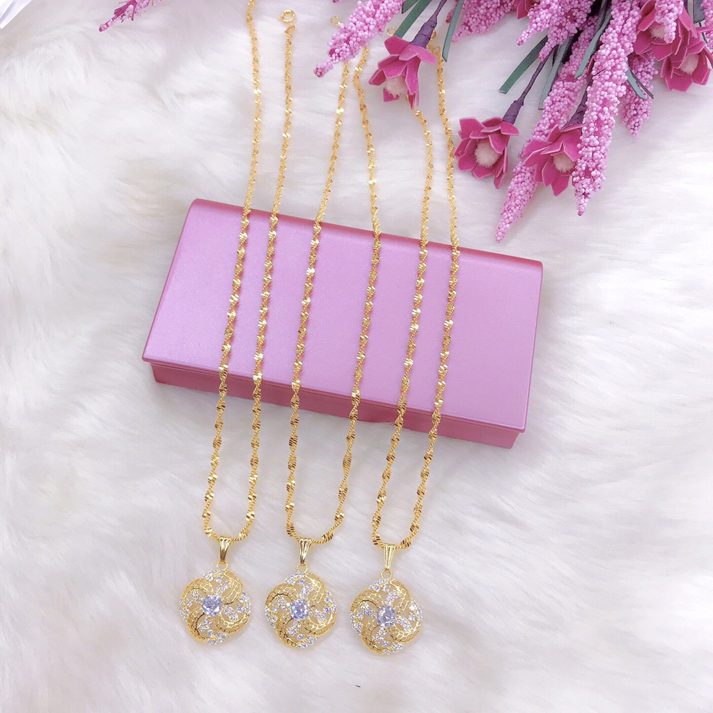 Dây chuyền nữ mạ vàng 18k mã 9051