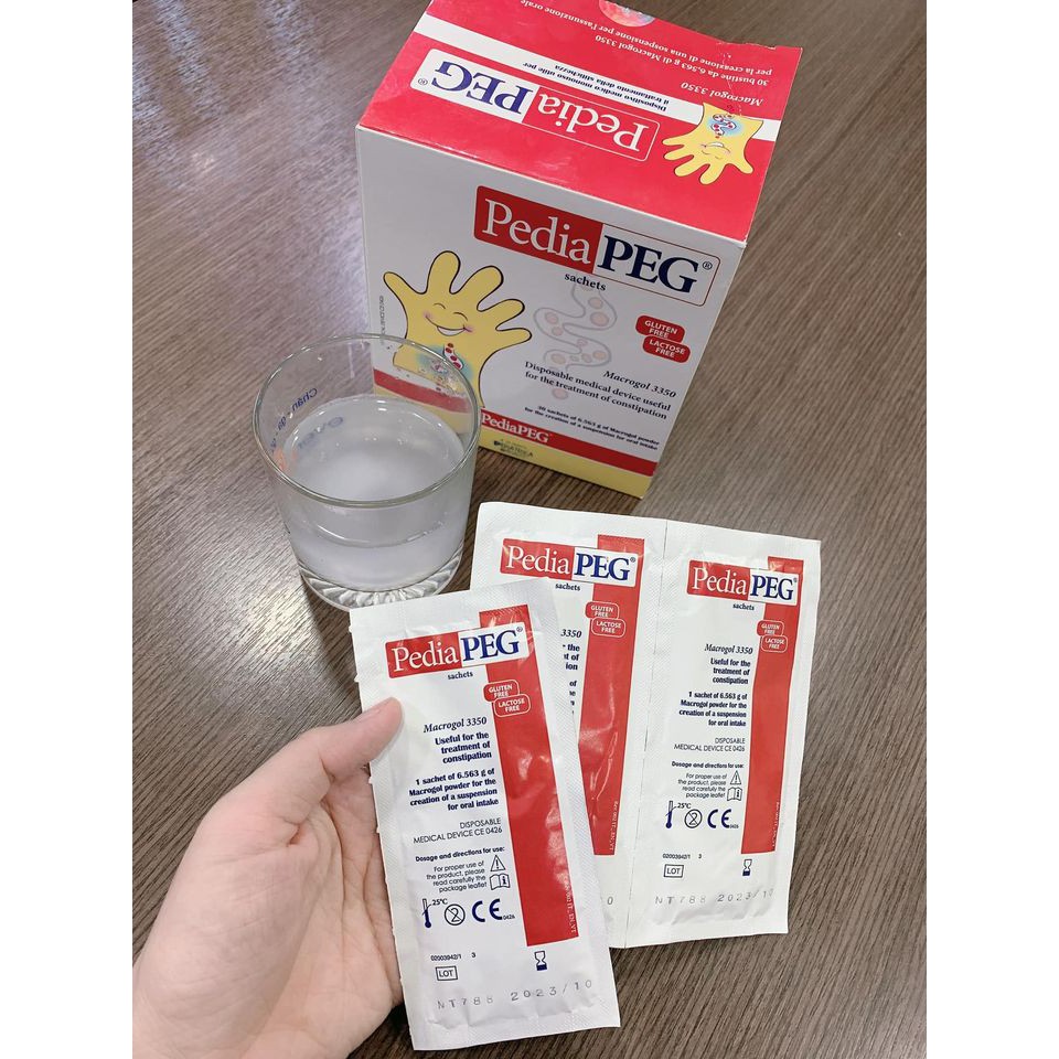 PediaPEG chính hãng nhập khẩu Châu Âu, Hỗ trợ táo bón cho trẻ em và người lớn