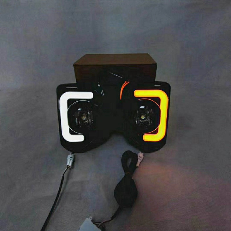 Bộ 2 Đèn LED Sương Mù Chạy Ban Ngày 12V ABS DRL Cho Toyota Hiace 2014 2015 2016 2017 2018