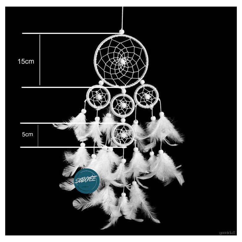 Dreamcatcher treo tường handmade White Star decor trang trí nhà, văn phòng mã DRD26