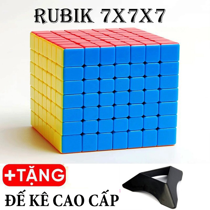 Rubik 7x7 - Rubik 7x7x7 Stickerless Cao Cấp Xoay Trơn, Cực Mượt, Bẻ Góc Tốt