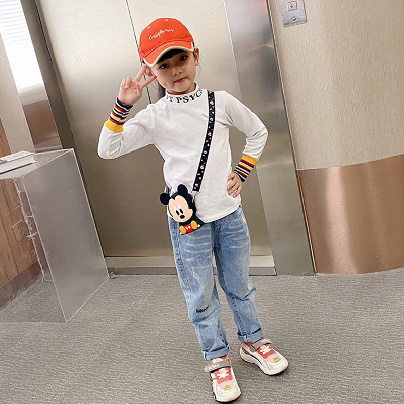 Túi Đeo Chéo Hình Chuột Mickey Minnie Dễ Thương