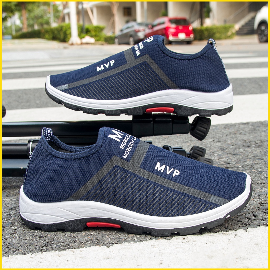 Giày thể thao nam chất liệu vải sneaker cổ cao màu đen đế cao cao cấp độn đế đẹp MH23 TIMAN