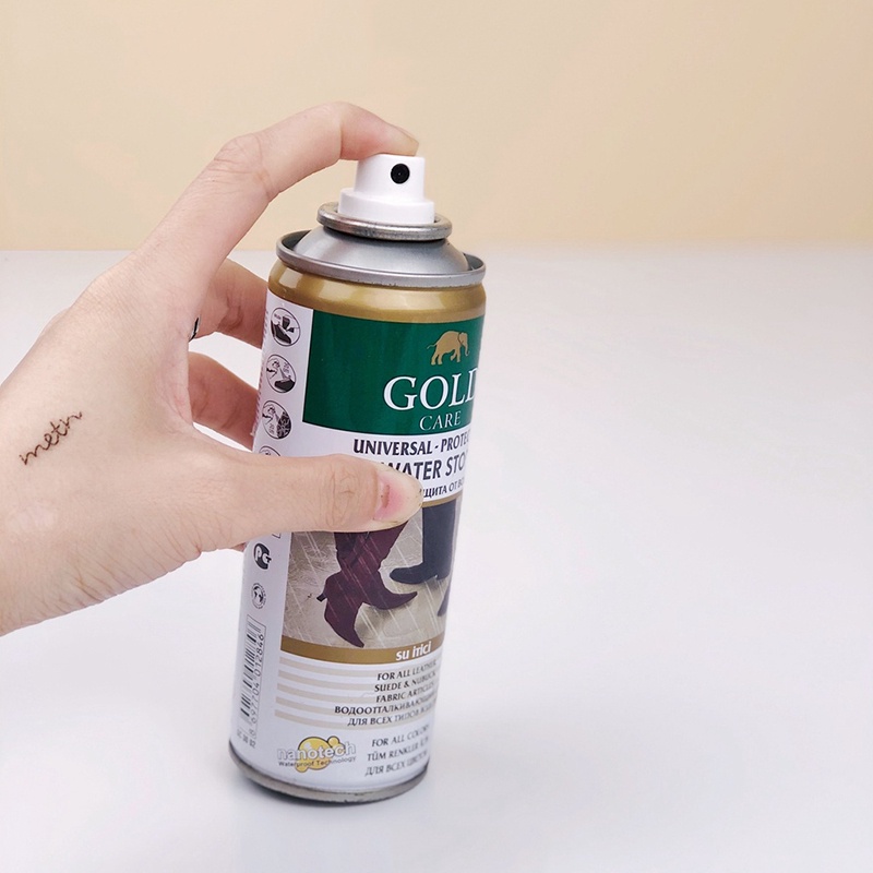 Chai Xịt Làm Mềm Da, Giày GoldCare GC3002 - Xịt Bảo Vệ Chống Thấm Giày Nhập Khẩu Thổ nhĩ Kỳ