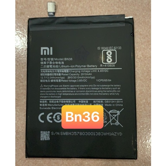 Pin BN36 / Mi 6X / Mi A2 - xiaomi