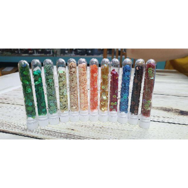 Combo 14 ống kim sa các màu size 4mm