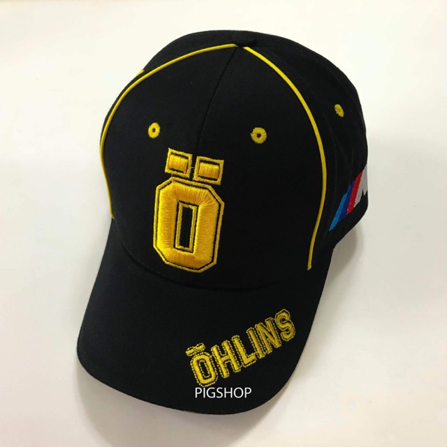 Nón kết nón lưỡi trai tem xe Ohlins