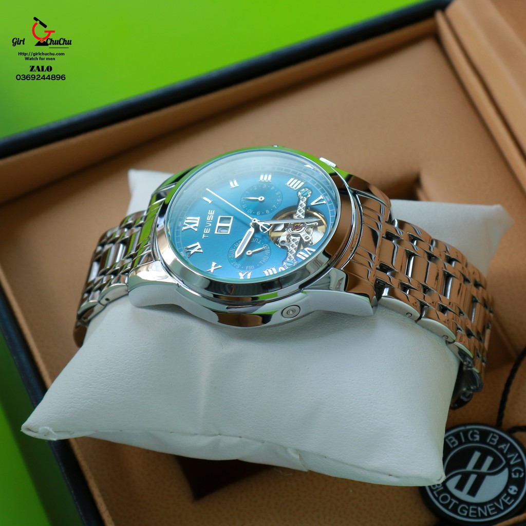 Đồng Hồ Nam Tevise Cơ Lộ Máy Với Các Chức Năng Lịch, Ngày Rất Tiện Lợi, Máy Cơ Tự Động Không Cần Dùng Pin | BigBuy360 - bigbuy360.vn