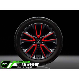 Decal Chrom Đỏ