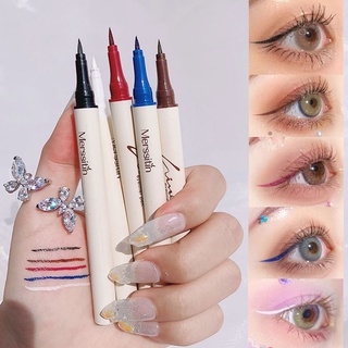 Bút kẻ mắt dạ đầu lông lâu trôi không thấm nước màu nâu và phong cách Sparkling diamond