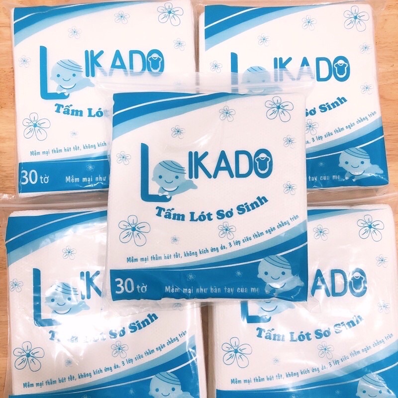 Bịch 30 miếng lót sơ sinh Likado cho bé