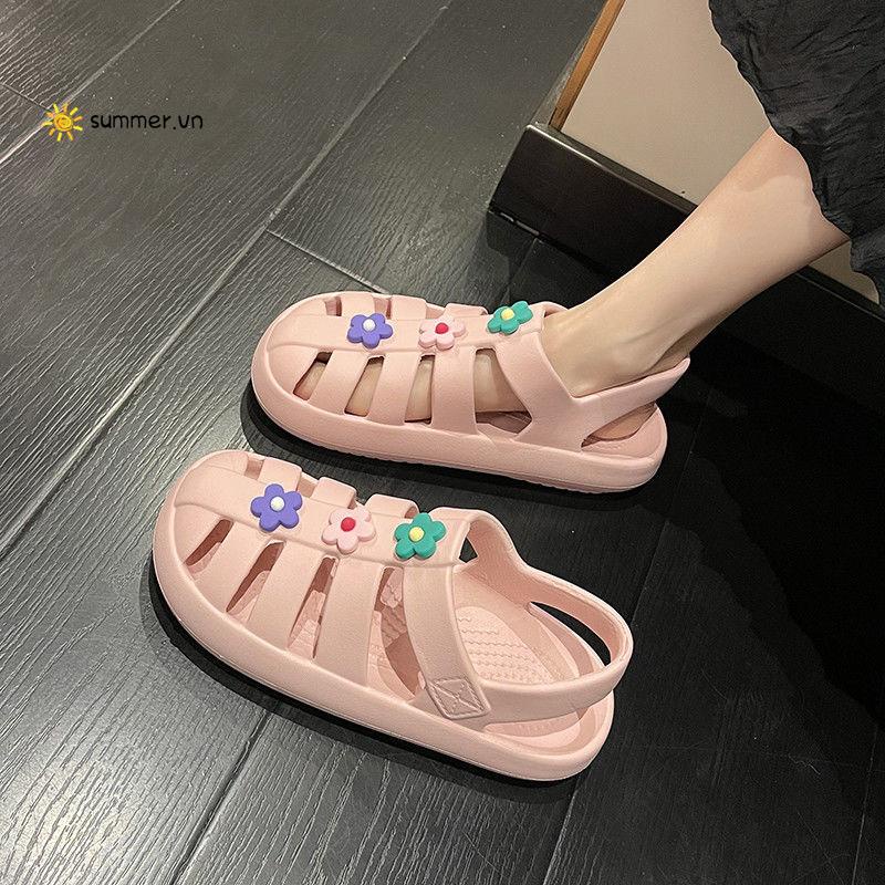 Giày Sandal Đế Dày Hở Ngón Thời Trang Mùa Hè Dễ Thương Dành Cho Nữ 2022