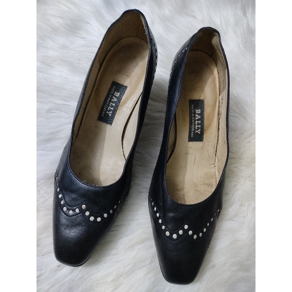 Giày da thật Bally size 36,5-37 mỏng