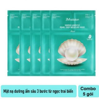 Mặt nạ JM SOLUTION ngọc trai dưỡng ẩm trắng da cao cấpq