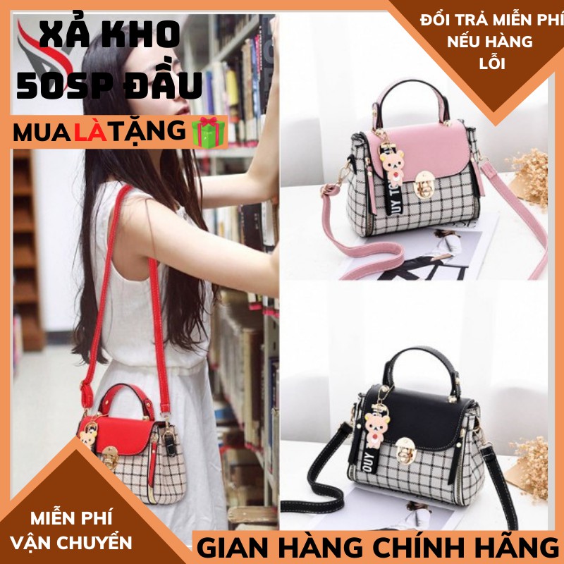 TÚI SÁCH KẺ KHÓA GẤU CUTE CỰC SỊN SÒ , ,HOT TICKTOK