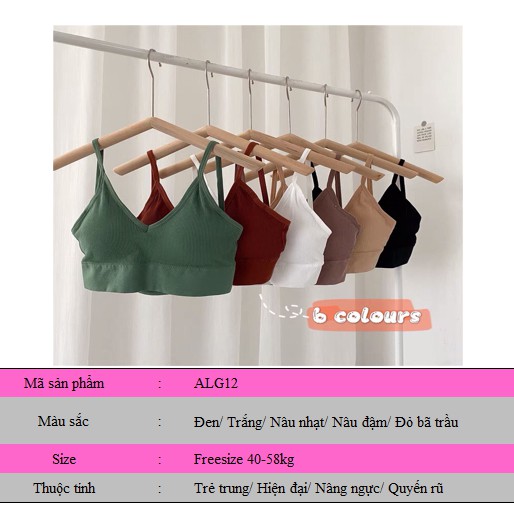 Áo bra nữ 2 dây chữ U hở lưng mềm mỏng freesize 40-58kg Lakimo ALG12 | BigBuy360 - bigbuy360.vn