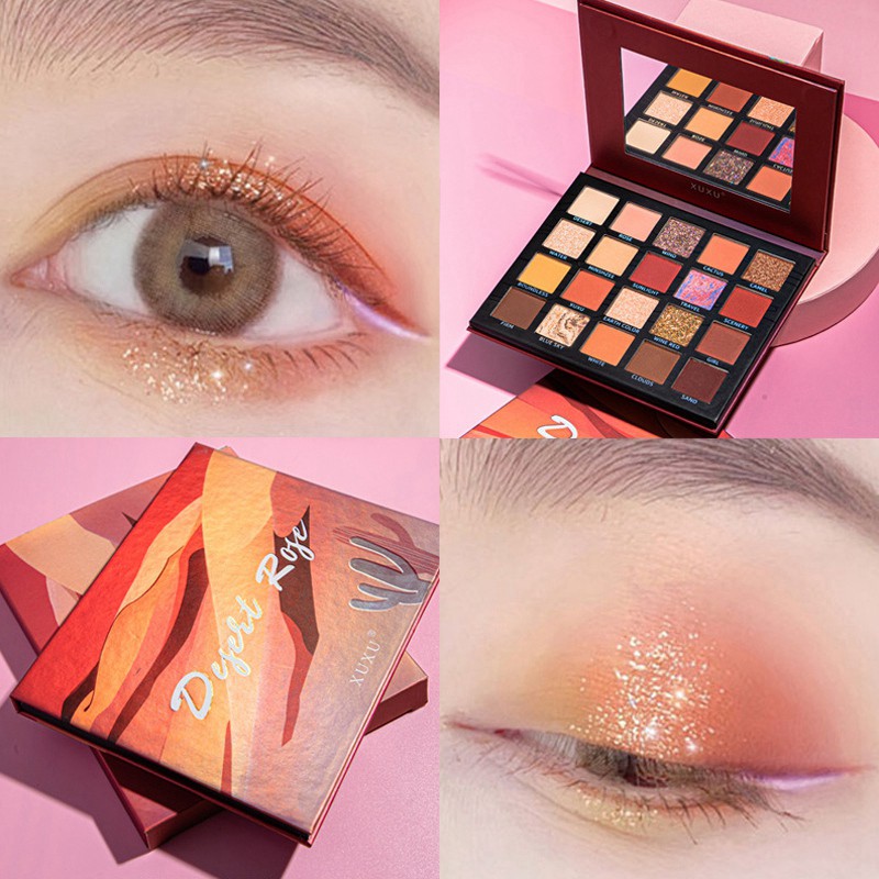 (Hàng Mới Về) Bảng Phấn Mắt Xuxu 20 Màu Tông Lì Và Kim Tuyến Lấp Lánh | BigBuy360 - bigbuy360.vn