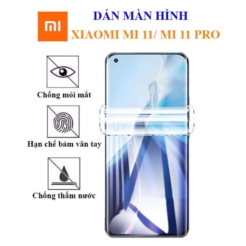 Dán màn hình Mi 11 / MI 11 Pro full màn hình trong suốt PPF chính hãng - Dán dẻo Xiaomi Mi 11 / MI 11 Pro