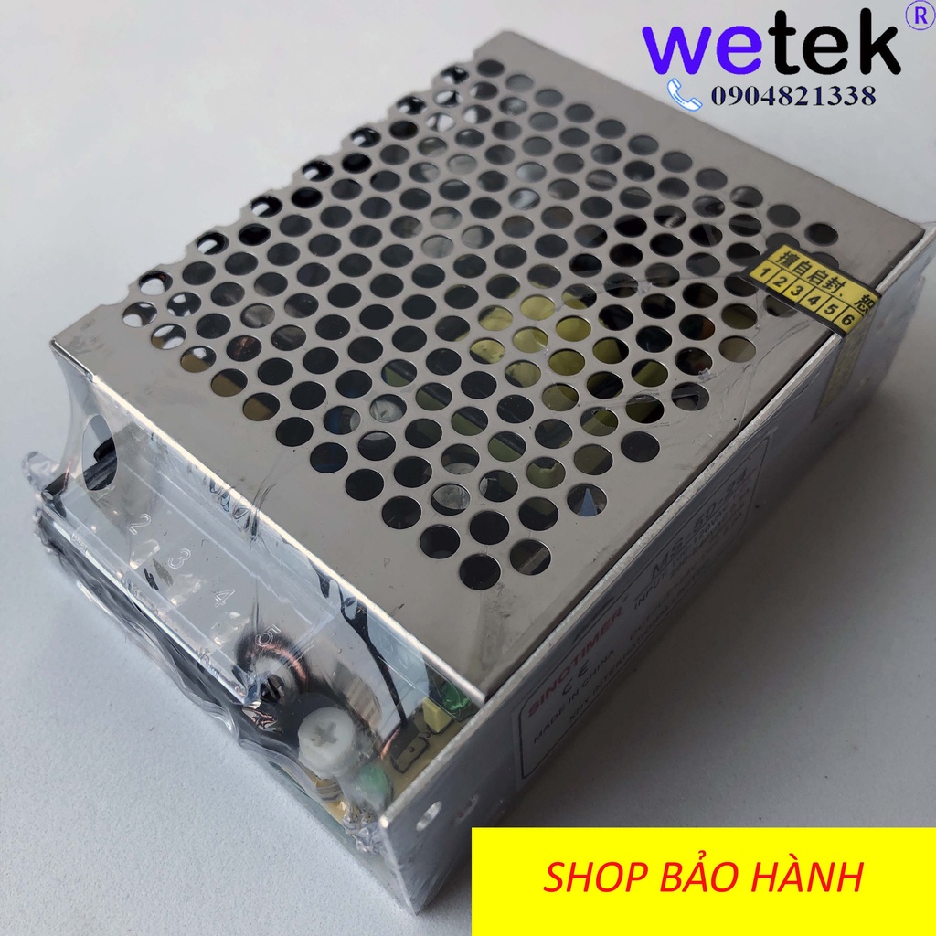 Nguồn xung tổ ong thương hiệu Sinotimer MS-50-24, 50W, 24Vdc, 2.1A, SMPS, hàng công ty, bảo hành 12T, có hóa đơn, CO CQ