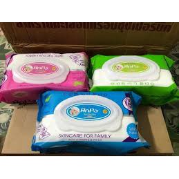 Khăn giấy ướt Anpa 180gr khăn ướt baby không mùi