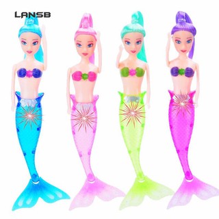Búp bê nàng tiên cá có đèn LED phát sáng chống nước