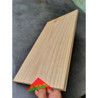 Tấm gỗ thông mặt lớn rộng 23cm, dài 50cm, dày 2cm dùng làm mặt bàn, mặt ghế, kệ ốp tường...