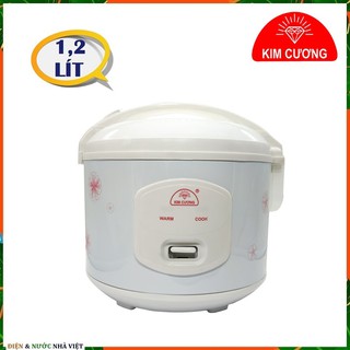 Nồi cơm điện tự động 1,2 lít kim cương 1,2lg nắp gài