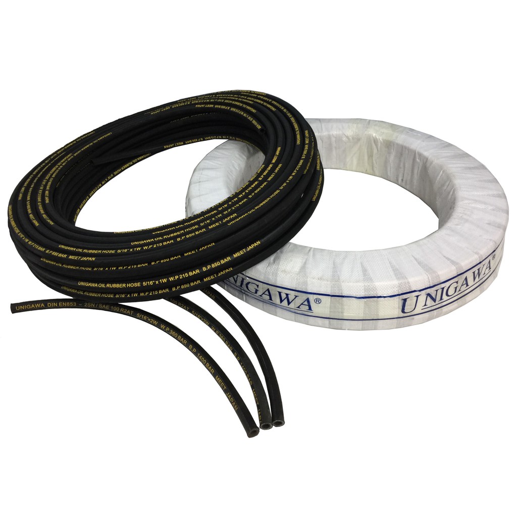 Ống cao su mành thép, ống cao su thủy lực dẫn xăng dầu D6 ( 1/4")