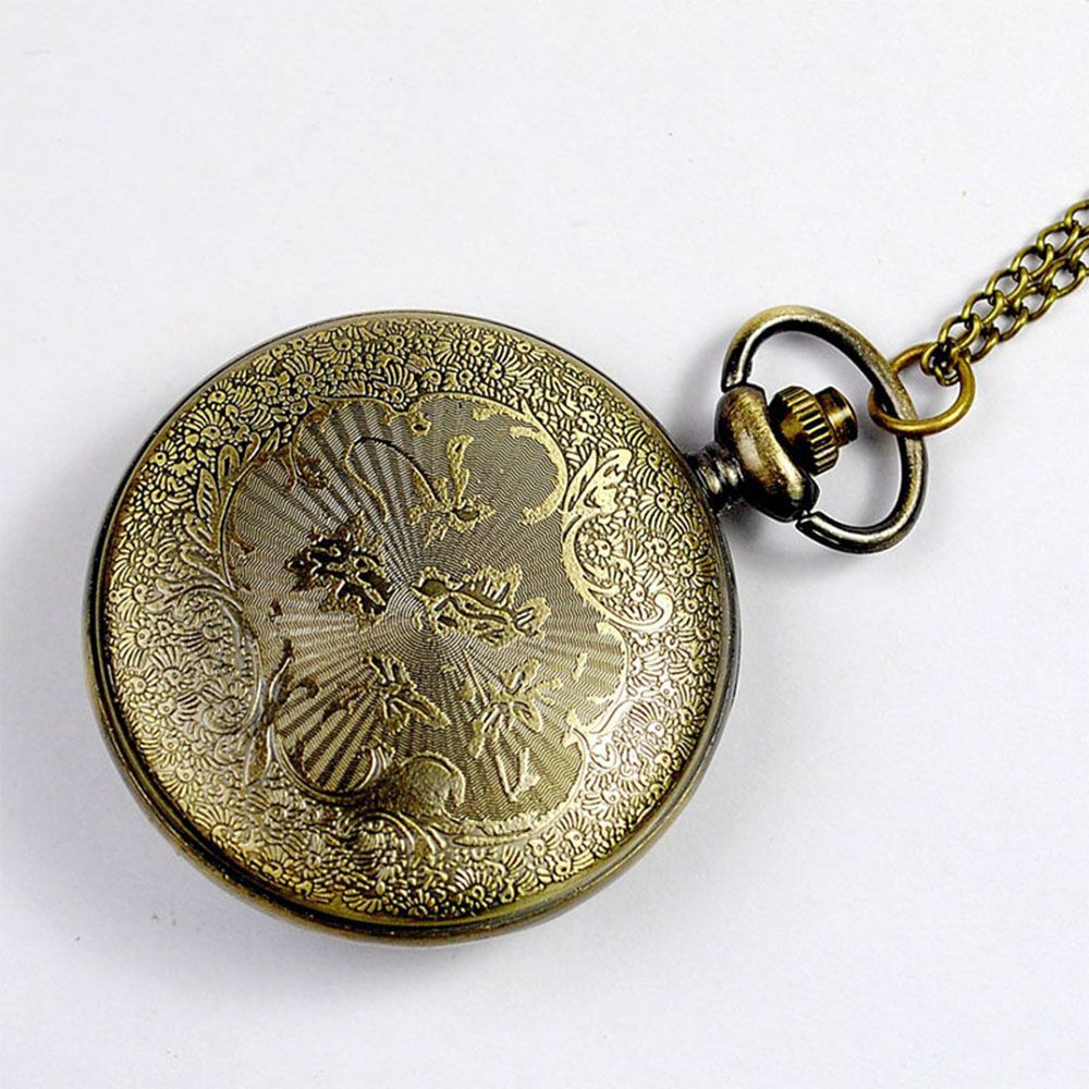 Đồng hồ quả quýt chạm khắc họa tiết bỏ túi có dây cho nam & nữ | BigBuy360 - bigbuy360.vn