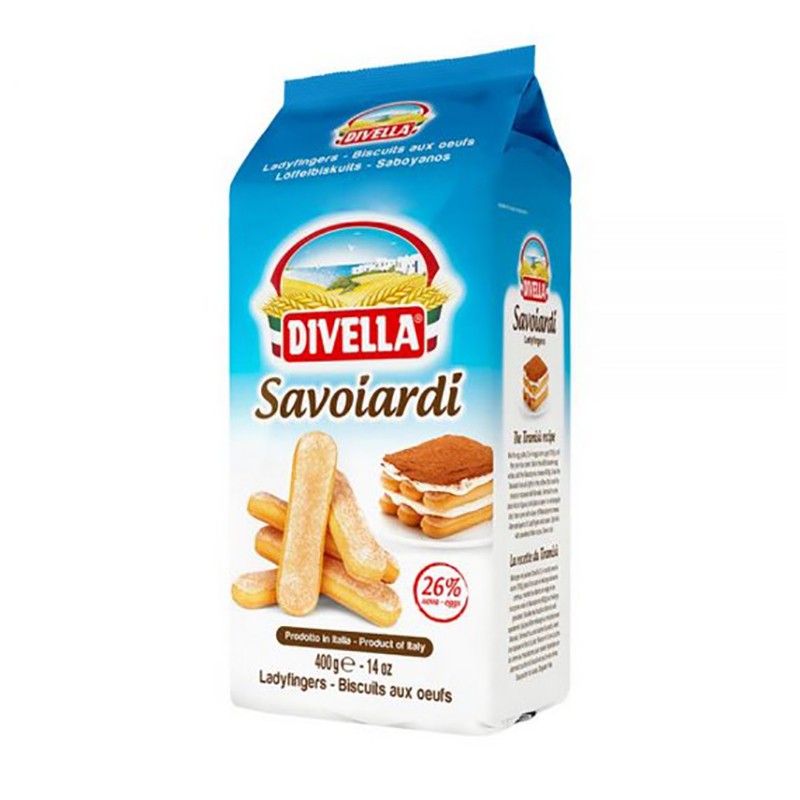 [Mã INCU1708 hoàn 15K xu đơn 50K] [DATE MỚI NHẤT] Bánh quy Lady Finger Savoiardi Divella 400gr