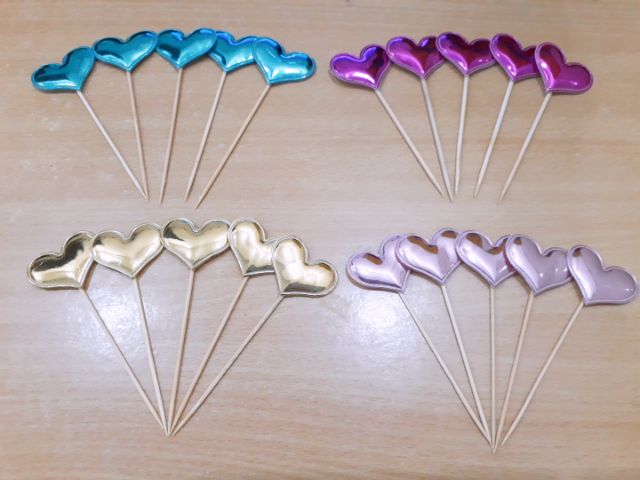 Set 5 Tim Sao VM Da Bóng/Nhũ Kim tuyến