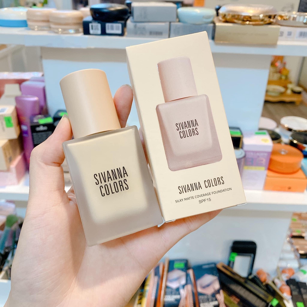 Kem nền Sivana Silky Matte Coverage Foudation HF18 chính hãng