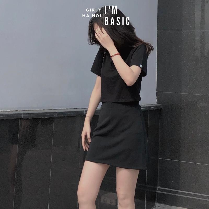 Chân Váy Chữ A Nữ I'm Basic Girly Chất Liệu Cotton Có Lót Trong Co giãn Thoáng Mát Trẻ Trung Năng Động