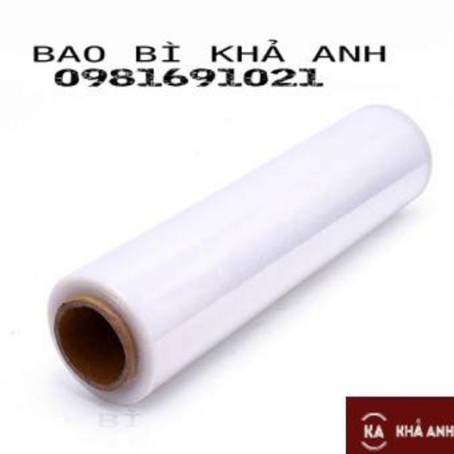 Màng Pe quấn hàng hóa , Màng quấn pallet cỡ đại 50cm siêu dính dai nặng 2.4kg - Bao Bì Khả Anh