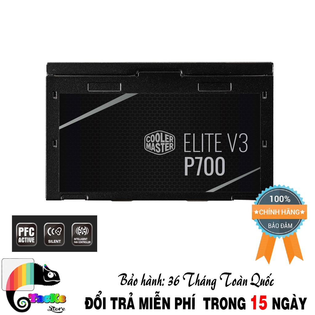 Nguồn máy tính Cooler Master Elite V3 PC700 230V Box I PSU CoolerMasster Elite P700 230V - V3 Box - MPW-7001-PCABN1