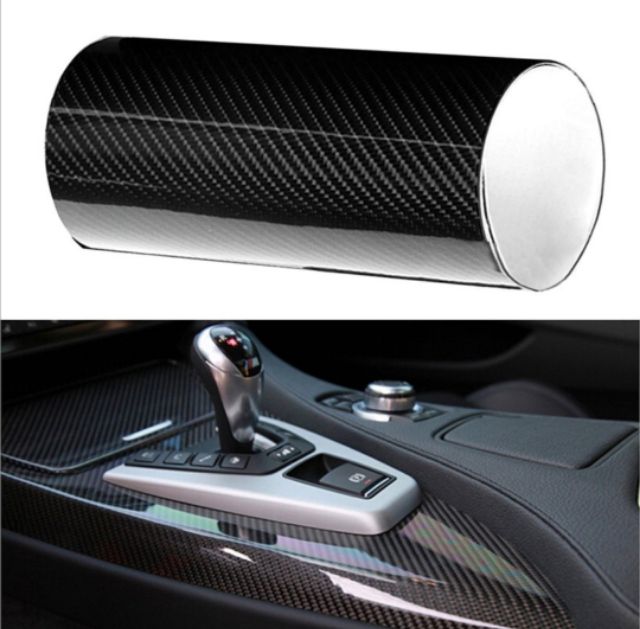 Phim Dán Sợi Carbon 6D / 7D Chất Lượng Cao Trang Trí Nội Thất Xe Hơi Cuộn Phim Vinyl Sợi Carbon 7D Dán Trang Trí Xe Hơi/Xe Máy 30Cm x 152CM