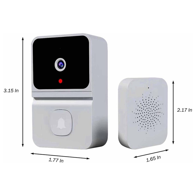 Chuông Cửa Không Dây Thông Minh Có Camera Chống Nước Kết Nối WiFi Hỗ Trợ Tầm Nhìn Ban Đêm