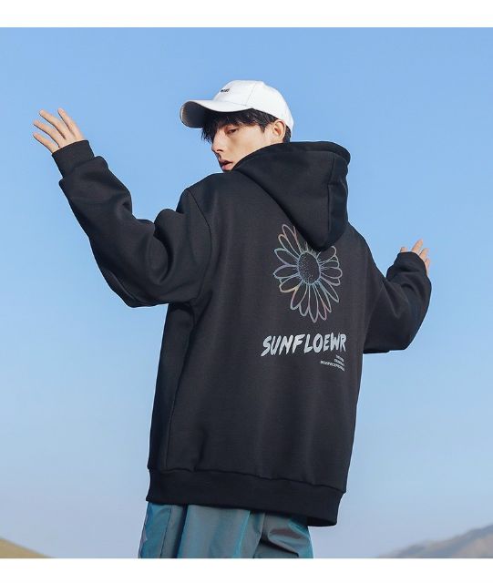 [ Unisex Rộng- Cực Chất ] Áo khoác Hoodie Mèo Đỏ Mặt Trăng UNISEX form rộng | BigBuy360 - bigbuy360.vn